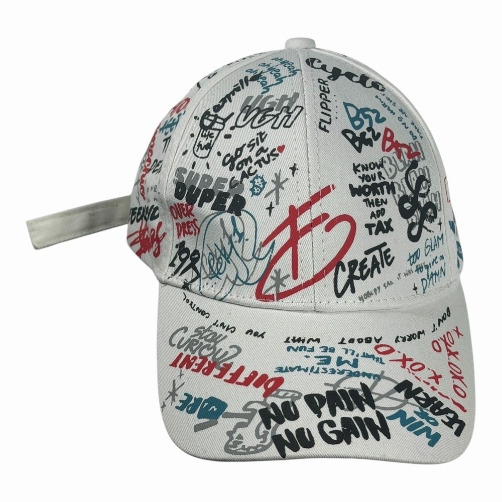 Flipper Good Vibes Only Mens Adjustable Hat Cap Hip Hop Style Graffiti Print